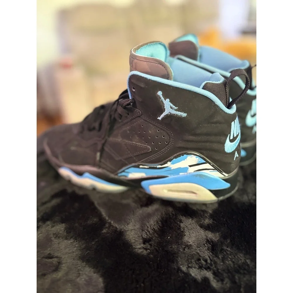 Jordan MVP 678 Black University Blue Sneakers Mens Basketball Shoes DZ4475-041